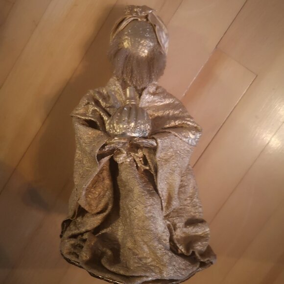 VTG 7 Pc. Set of Folk Art Paper & Materials Painted Nativity Set - Picture 7 of 16